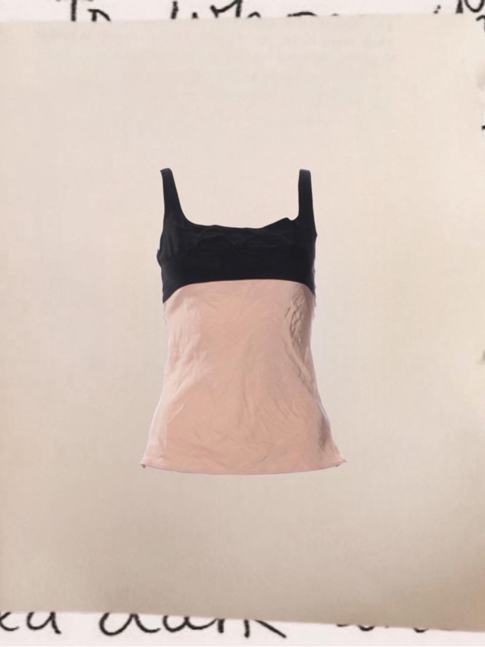 vintage silk color block camisole